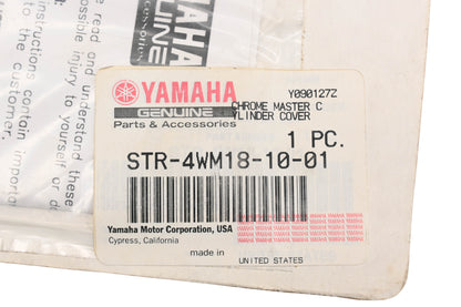 New OEM Yamaha STR-4WM18-10-01 Chrome Master Cylinder Cover Kit NOS