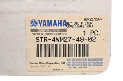 New OEM Yamaha STR-4WM27-49-02 Billet Oil Filter Cover NOS