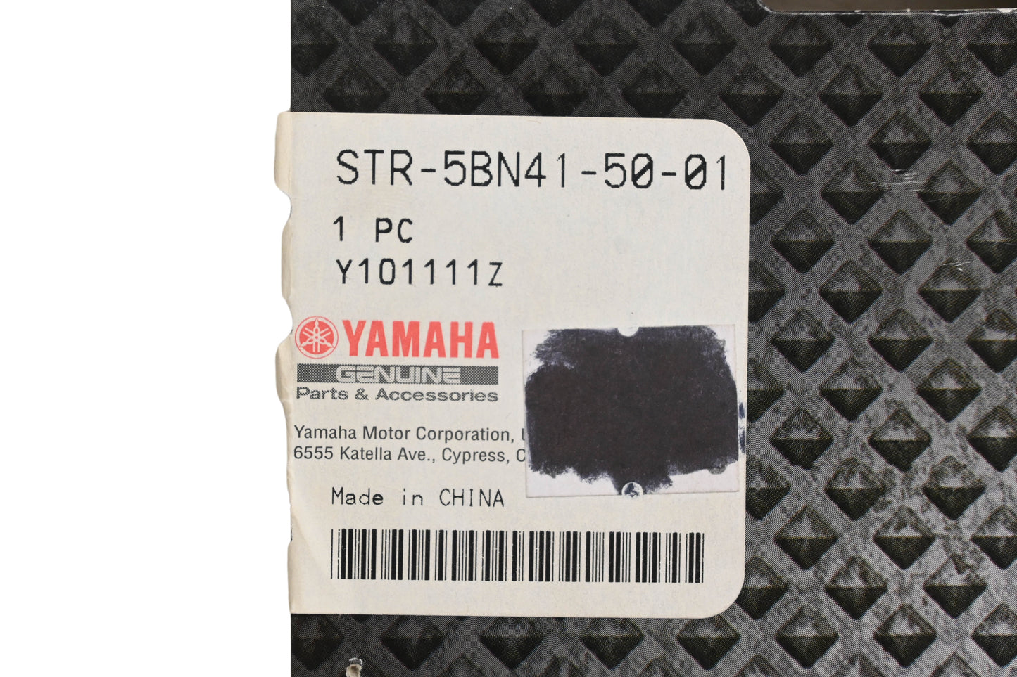 New OEM Yamaha STR-5BN41-50-01 Black Standard Backrest Pad NOS