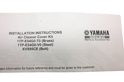 New OEM Yamaha 1TP-E54G0-V0-00 Air Cleaner Cover NOS