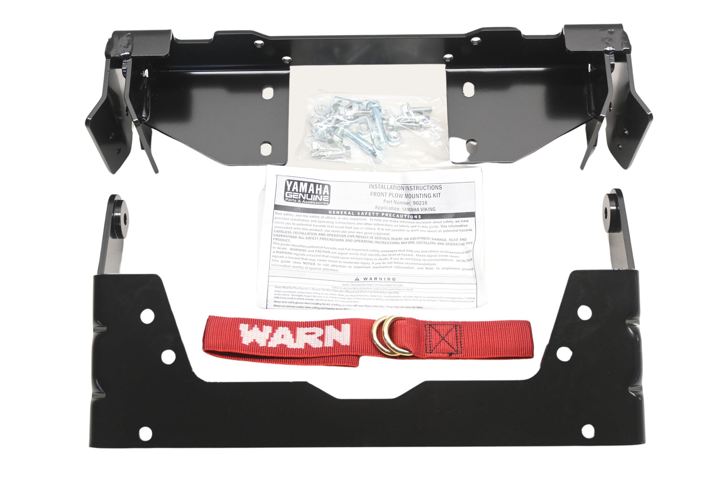 New OEM Yamaha 1XD-F840A-V0-00 Warn Front Plow Mounting Kit NOS