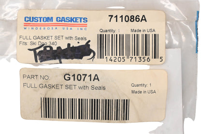 Winderosa G1071A, 711086A Gasket & Seal Kit NOS