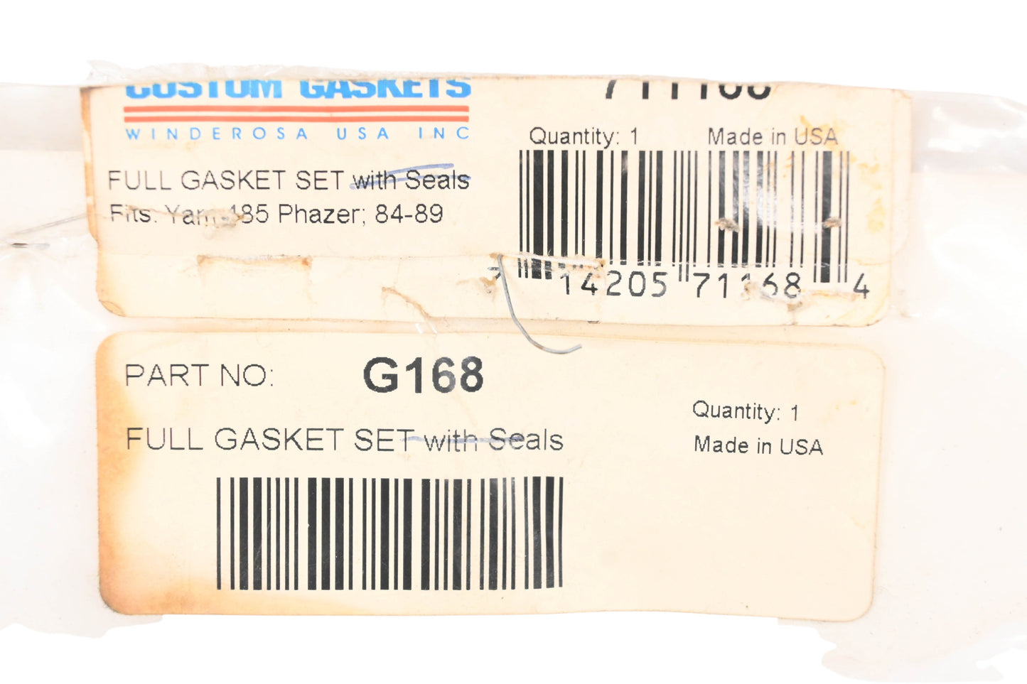 Winderosa G168, 711168 Full Gasket & Seal Kit NOS