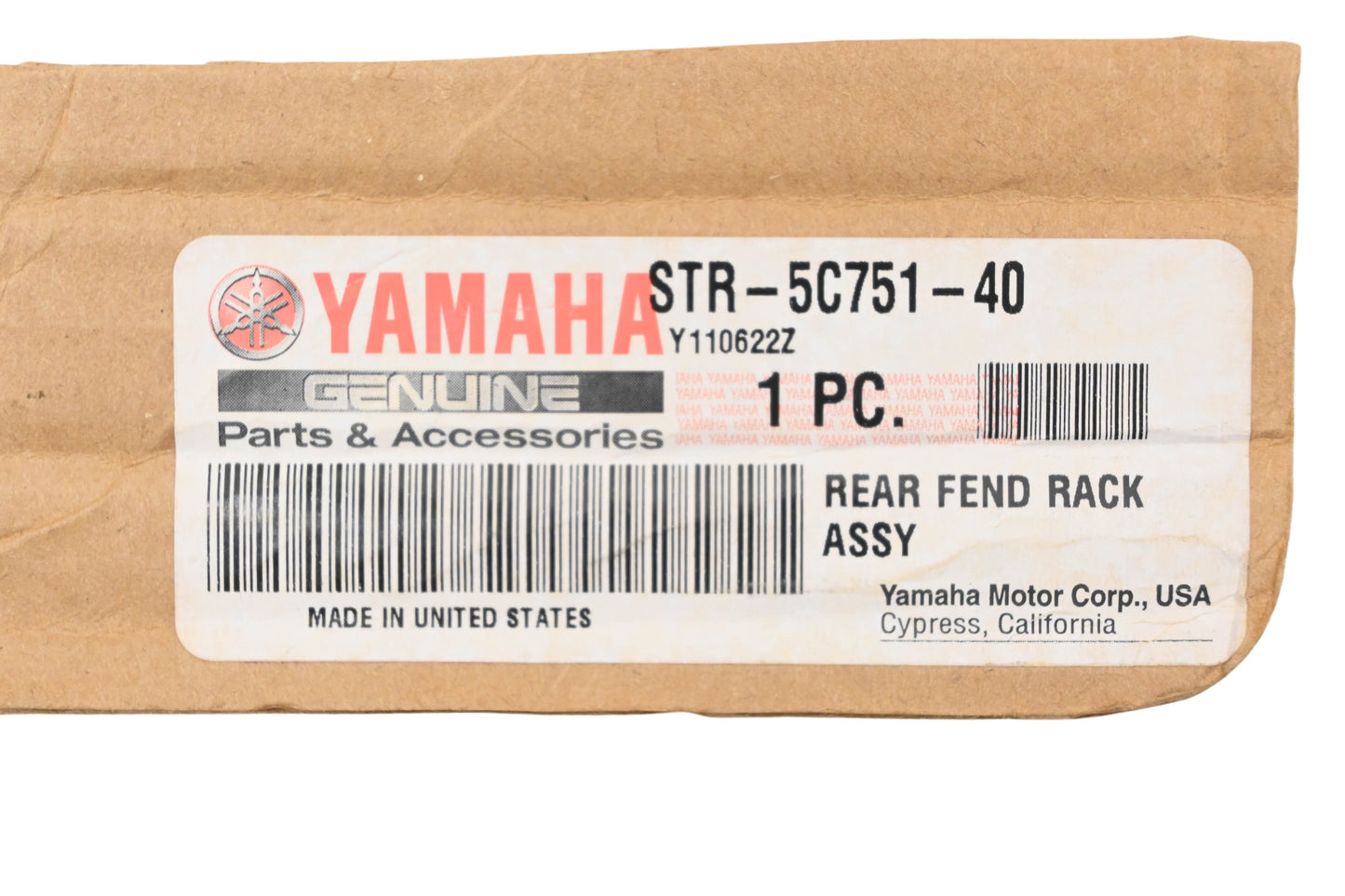 New OEM Yamaha STR-5C751-40-00 Rear Fender Rack Kit NOS