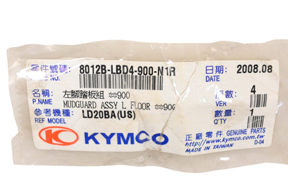 Kymco 8012B-LBD4-900-N-1R Black Left Mudguard Panel NOS
