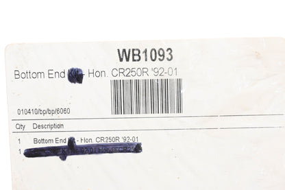 Wiseco WB1093, 11191-KZ3-880 1992-01 Honda CR250R Crankcase Gasket NOS