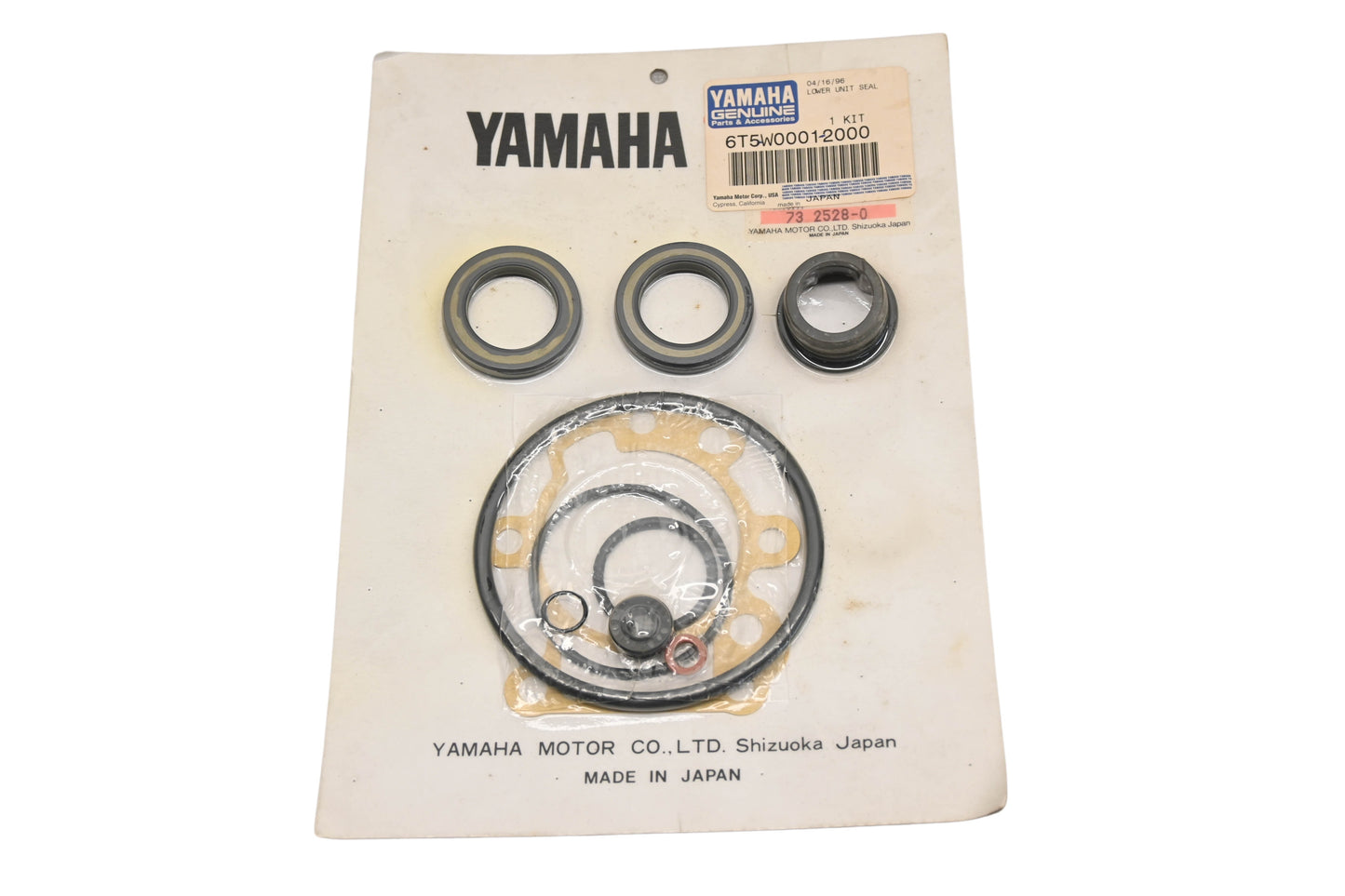 New OEM Yamaha 6T5-W0001-20-00 Lower Unit Gasket & Seal Kit NOS