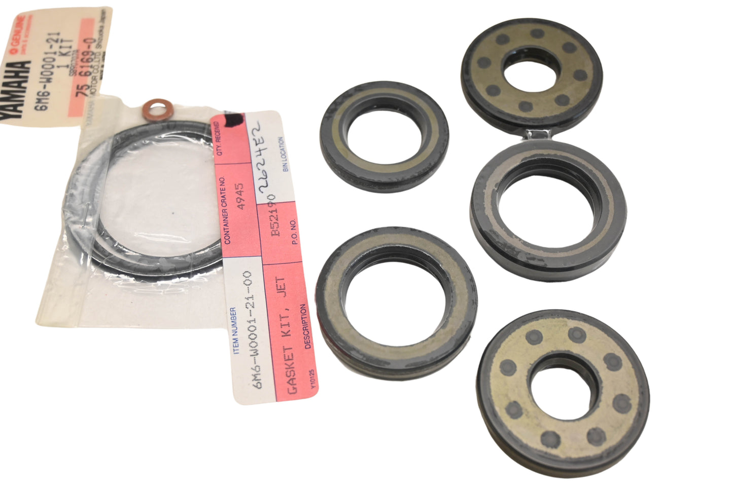 New OEM Yamaha 6M6-W0001-21-00 Jet Unit Gasket & Seal Kit NOS