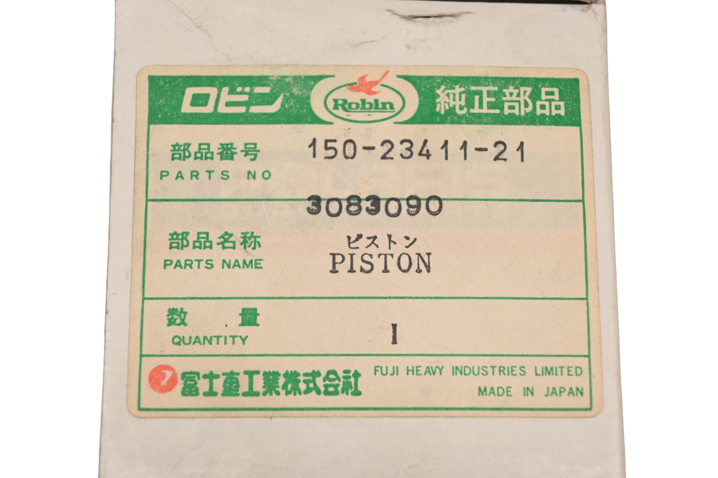 New OEM Polaris 3083090, 150-23411-21 Robin Piston NOS