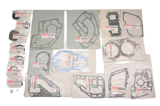 New OEM Yamaha 6K8-W0001-A1-00 Powerhead Gasket Kit NOS