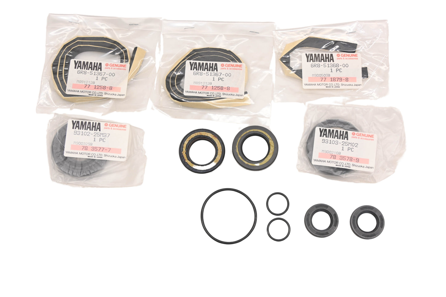 New OEM Yamaha 6R8-W0001-20-00 Jet Unit Gasket & Seal Kit NOS