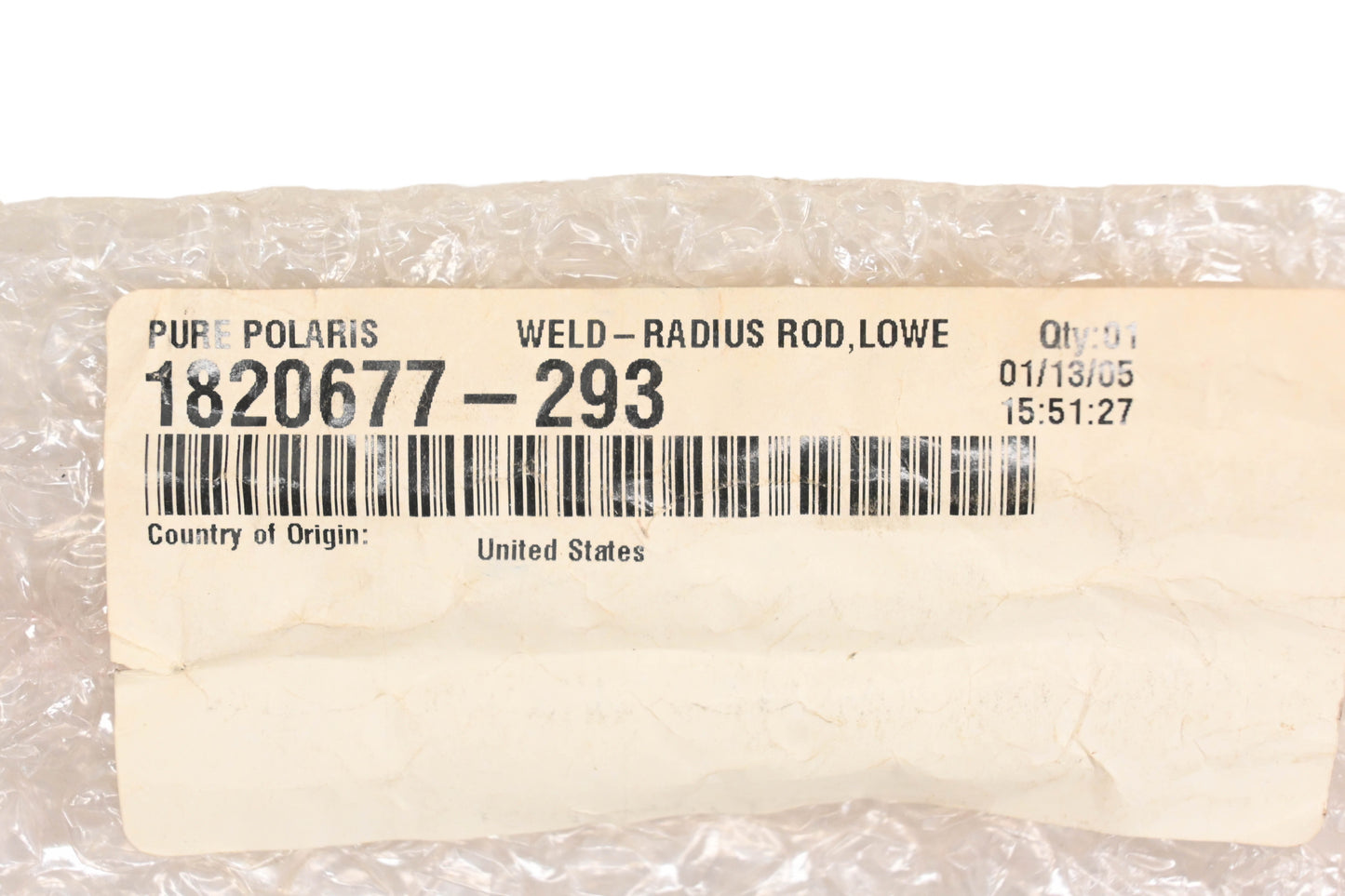New OEM Polaris 1820677-293 Red Radius Rod NOS