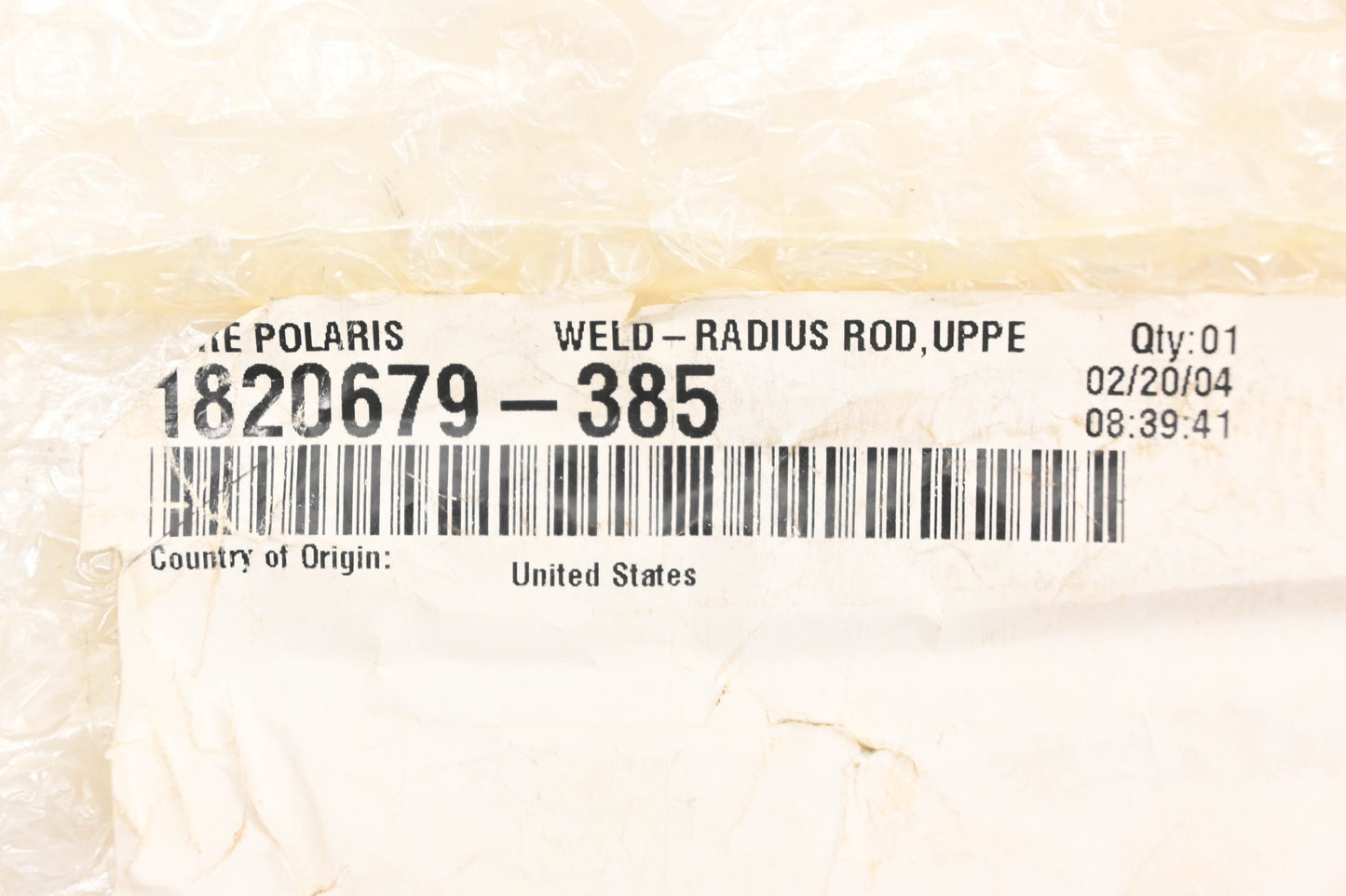 New OEM Polaris 1820679-385 Silver Radius Rod NOS