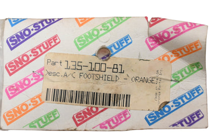Sno-Stuff 135-100-81 Arctic Cat Orange Foot Shield Kit NOS