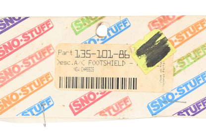 Sno-Stuff 135-101-86 Arctic Cat Purple Foot Shield Kit NOS