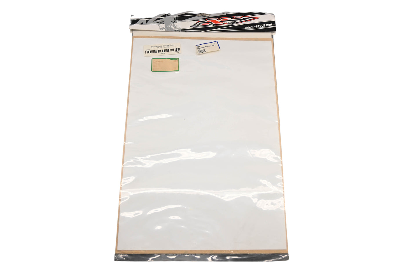 N-Style N03, 11-5849 White Background 12"x717" Sheet Kit NOS