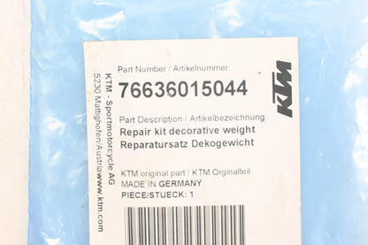 New OEM KTM 76636015044 Decompression Weight Repair Kit NOS