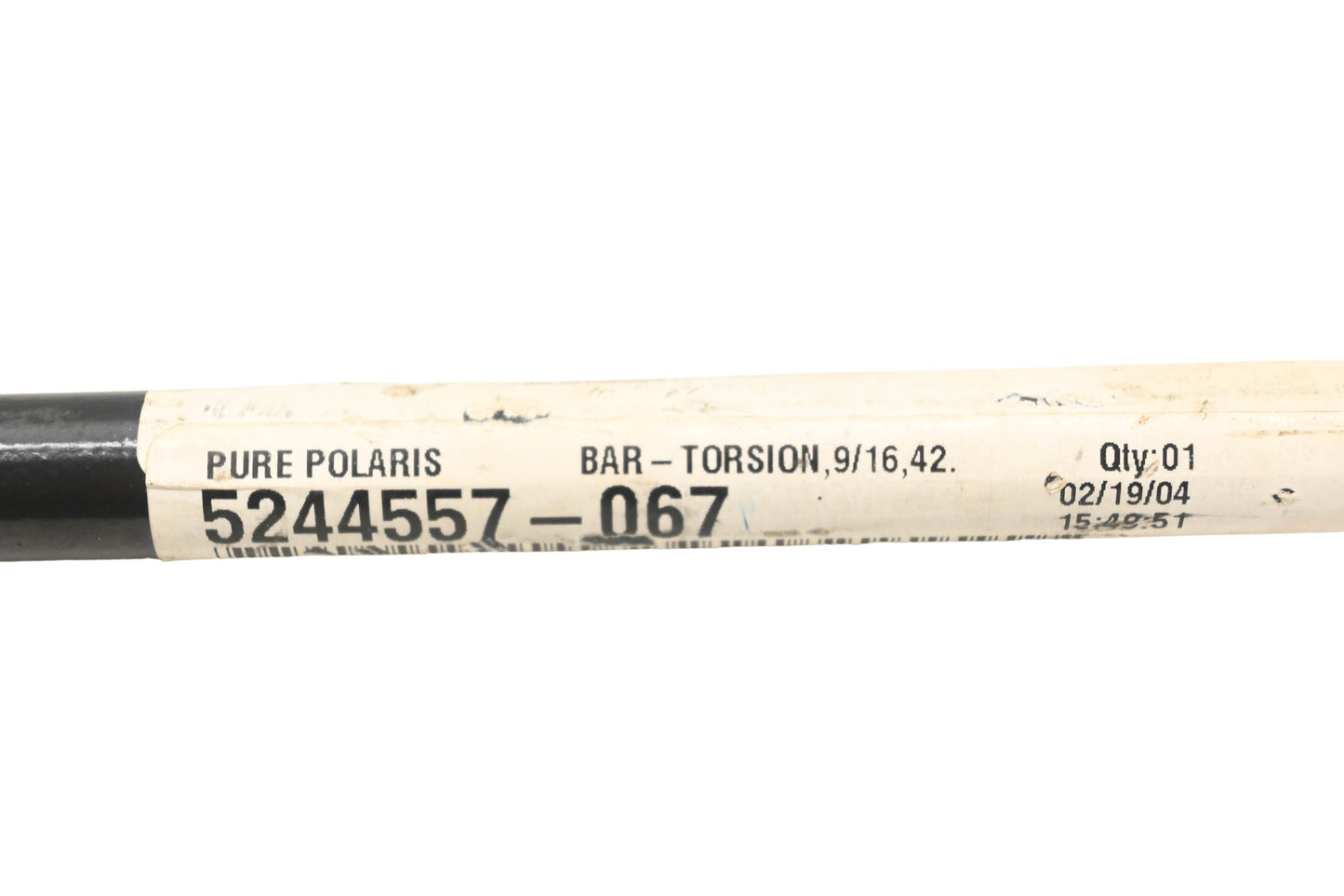 New OEM Polaris 5244557-067 Black Torsion Bar NOS