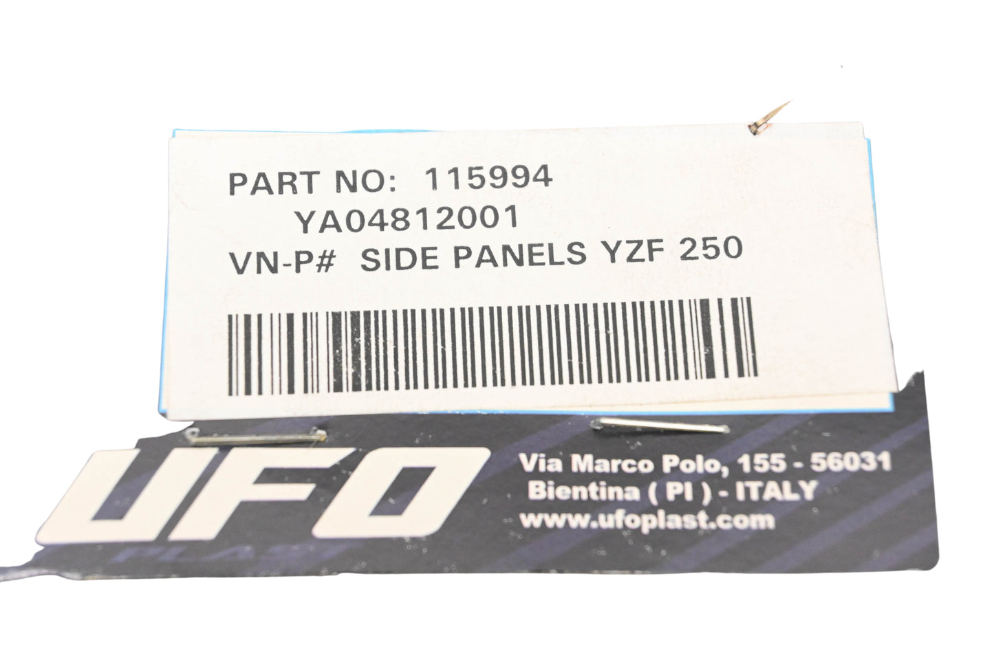 UFO Plast 115994, YA04812001 Black Side Panel Kit NOS