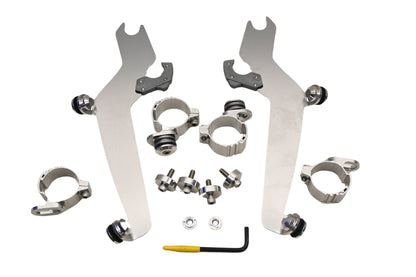 Memphis Shades 2321-0043 Metric Wide Sport shield Mount Kit NOS