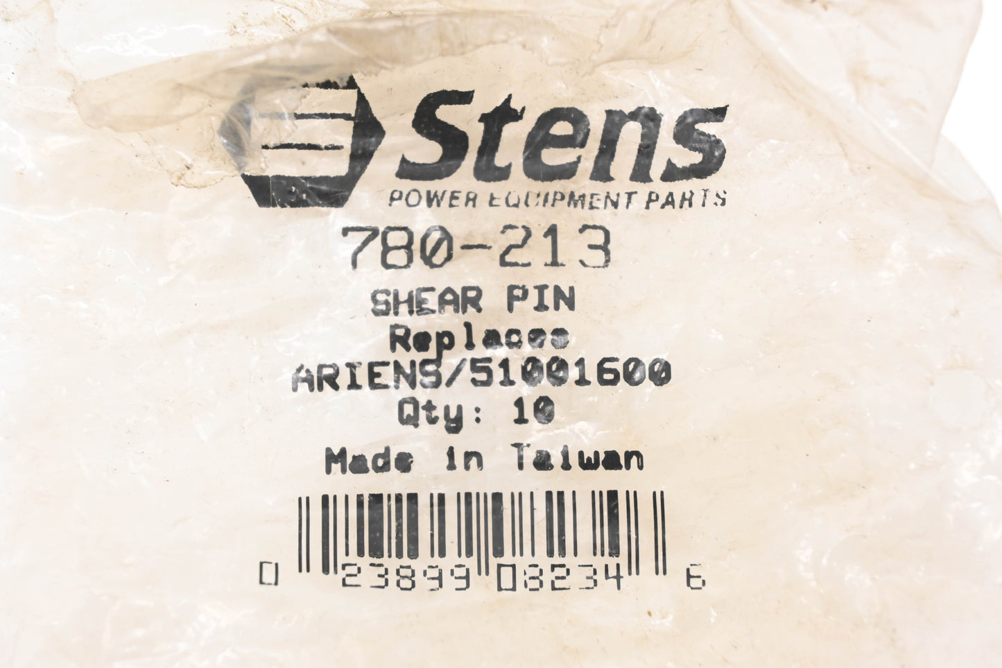 Stens 780-213, 51001600 Shear Pins Qty 2 NOS