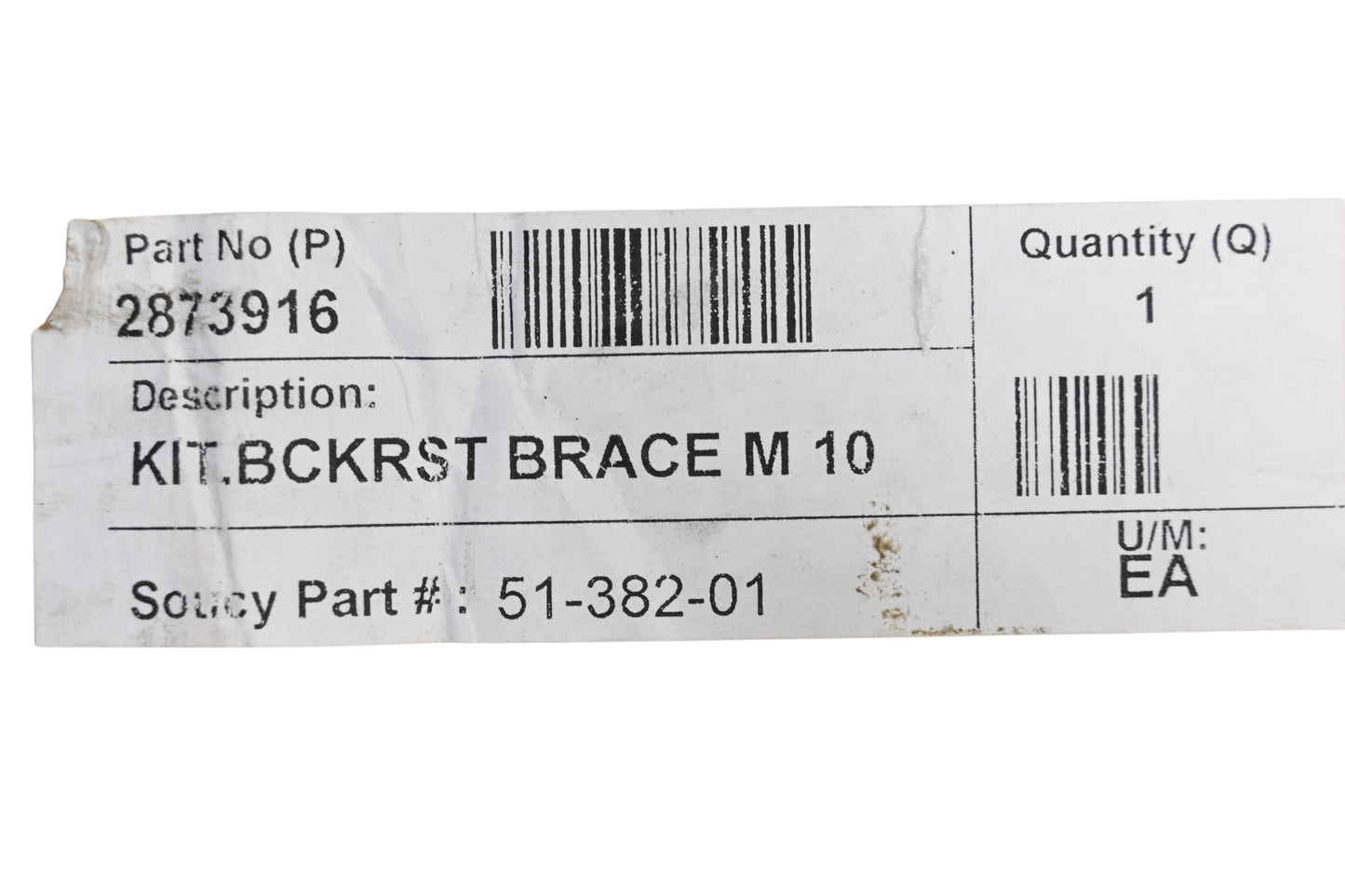 New OEM Polaris 2873916 Backrest Brace Kit NOS