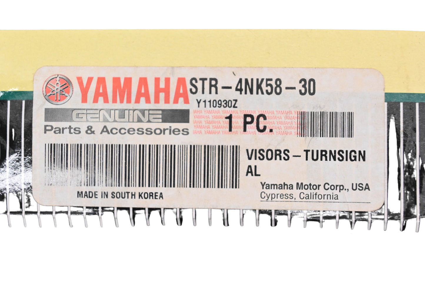 New OEM Yamaha STR-4NK58-30-00 Turn Signal Visor Kit NOS