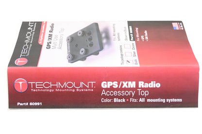 Techmount 60991, 571-60991 GPS XM Radio Accessory Mount Kit NOS