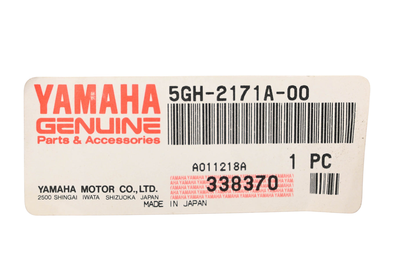 New OEM Yamaha 5GH-2171A-00-00 Green Gas Tank Cover NOS