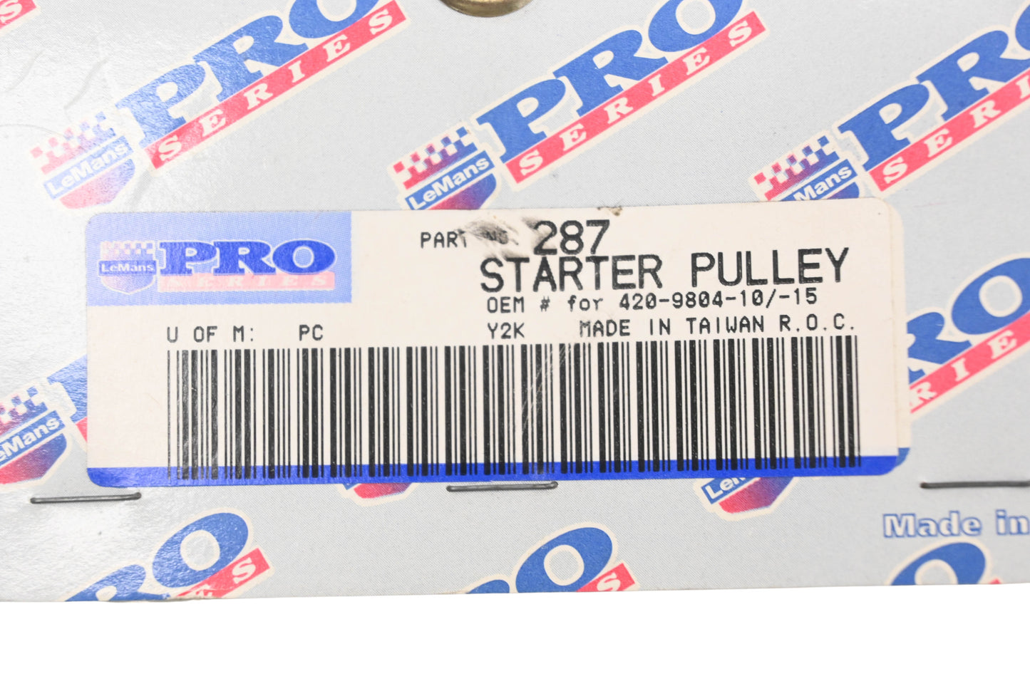 LeMans 287, 420-9804-10, 420-9804-15 Starter Pulley NOS