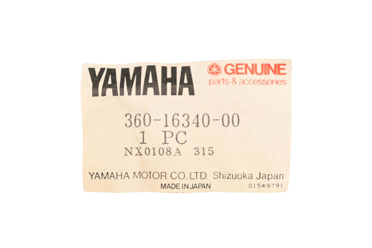New OEM Yamaha 360-16340-00-00 Push Lever Assembly NOS