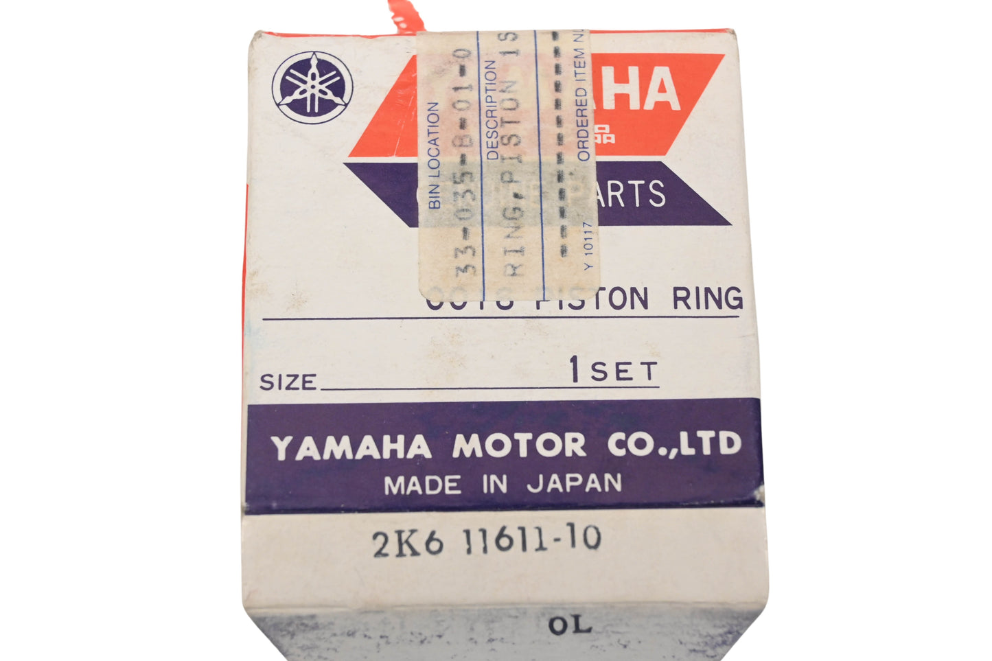 New OEM Yamaha 2K6-11611-10-00 Piston Ring NOS