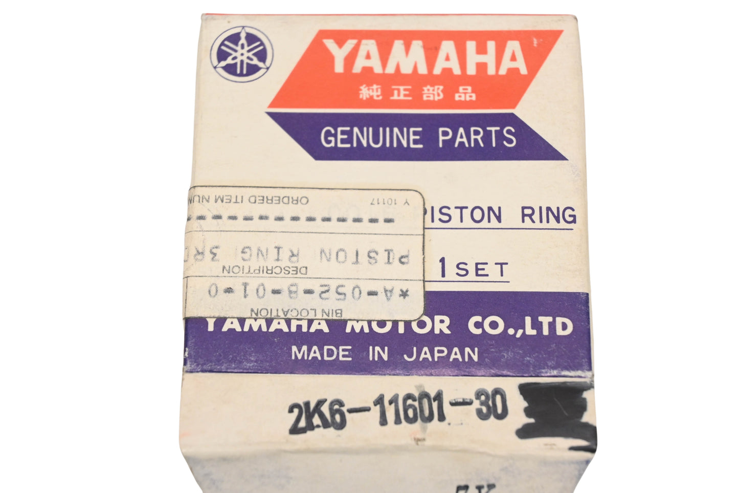 New OEM Yamaha 2K6-11601-30-00 Piston Ring Kit NOS