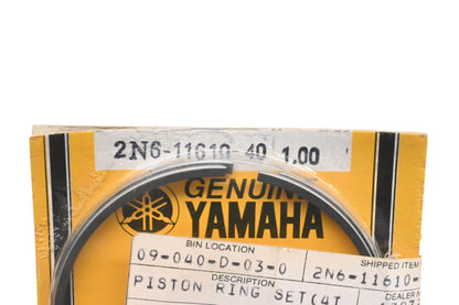 New OEM Yamaha 2N6-11610-40-00 Piston Ring Kit NOS