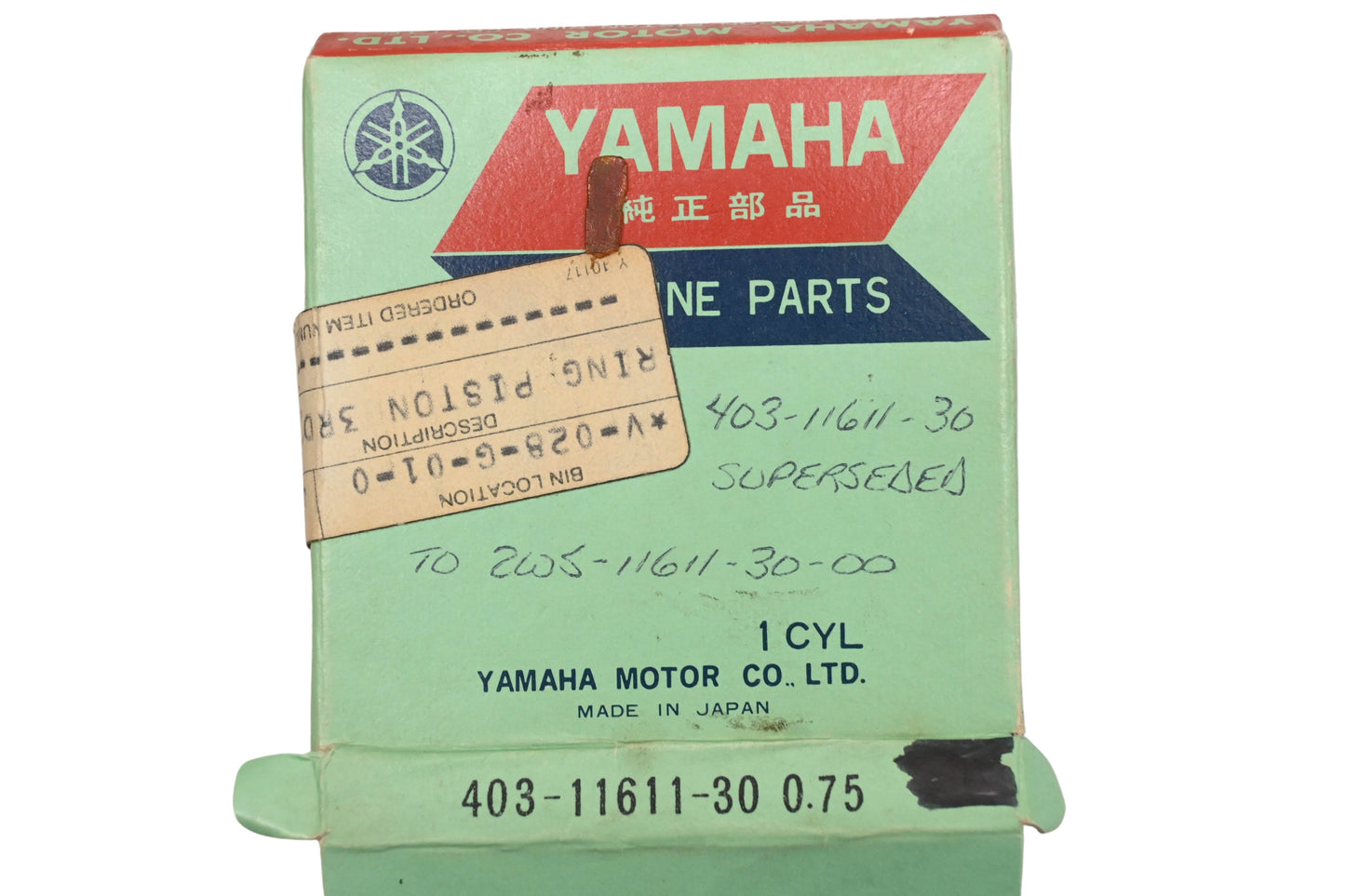 New OEM Yamaha 403-11611-30-00 Piston Ring NOS