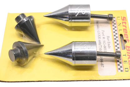 Street Bikes Unlimited SG-001PC, SG001 2004-07 Suzuki GSXR 600/750/1000 Bar End Kit NOS