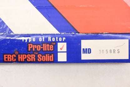 EBC 3058RS Pro-Lite Brake Rotor Disc NOS