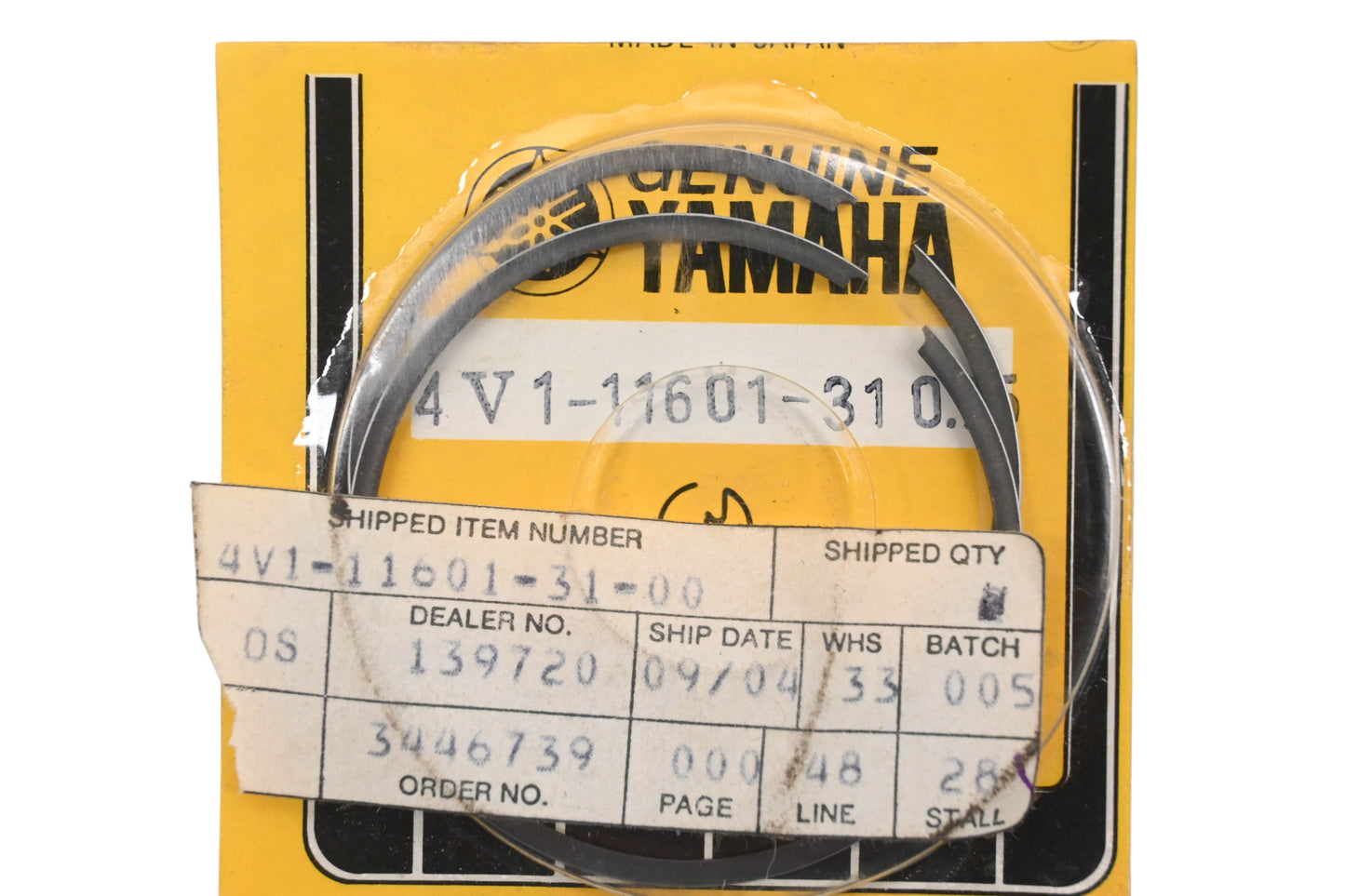 New OEM Yamaha 4V1-11601-31-00 Piston Ring Kit NOS