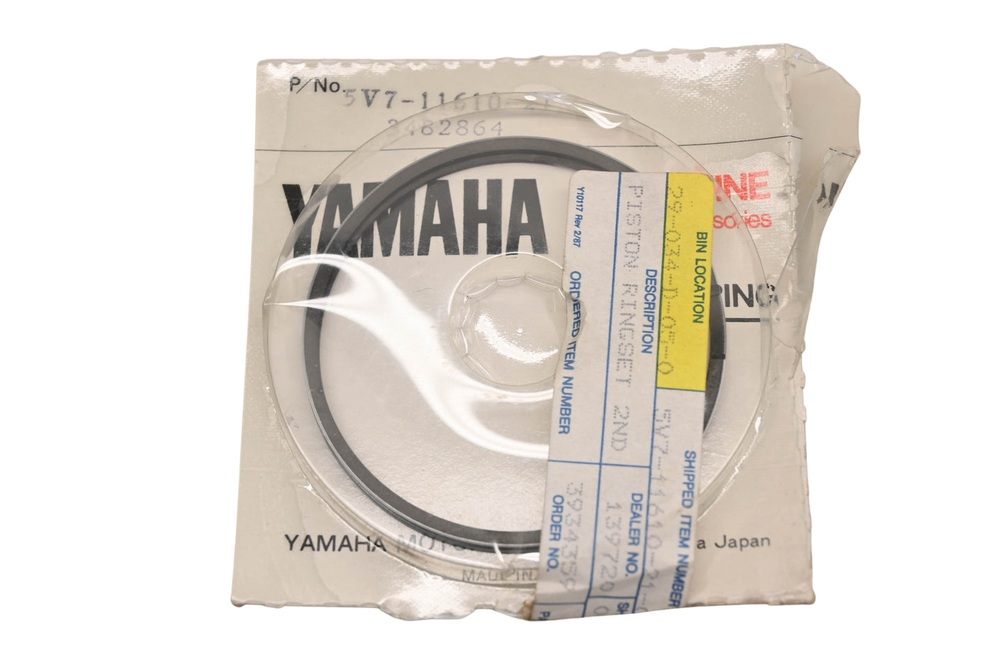 New OEM Yamaha 5V7-11610-21-00 Piston Ring Kit NOS