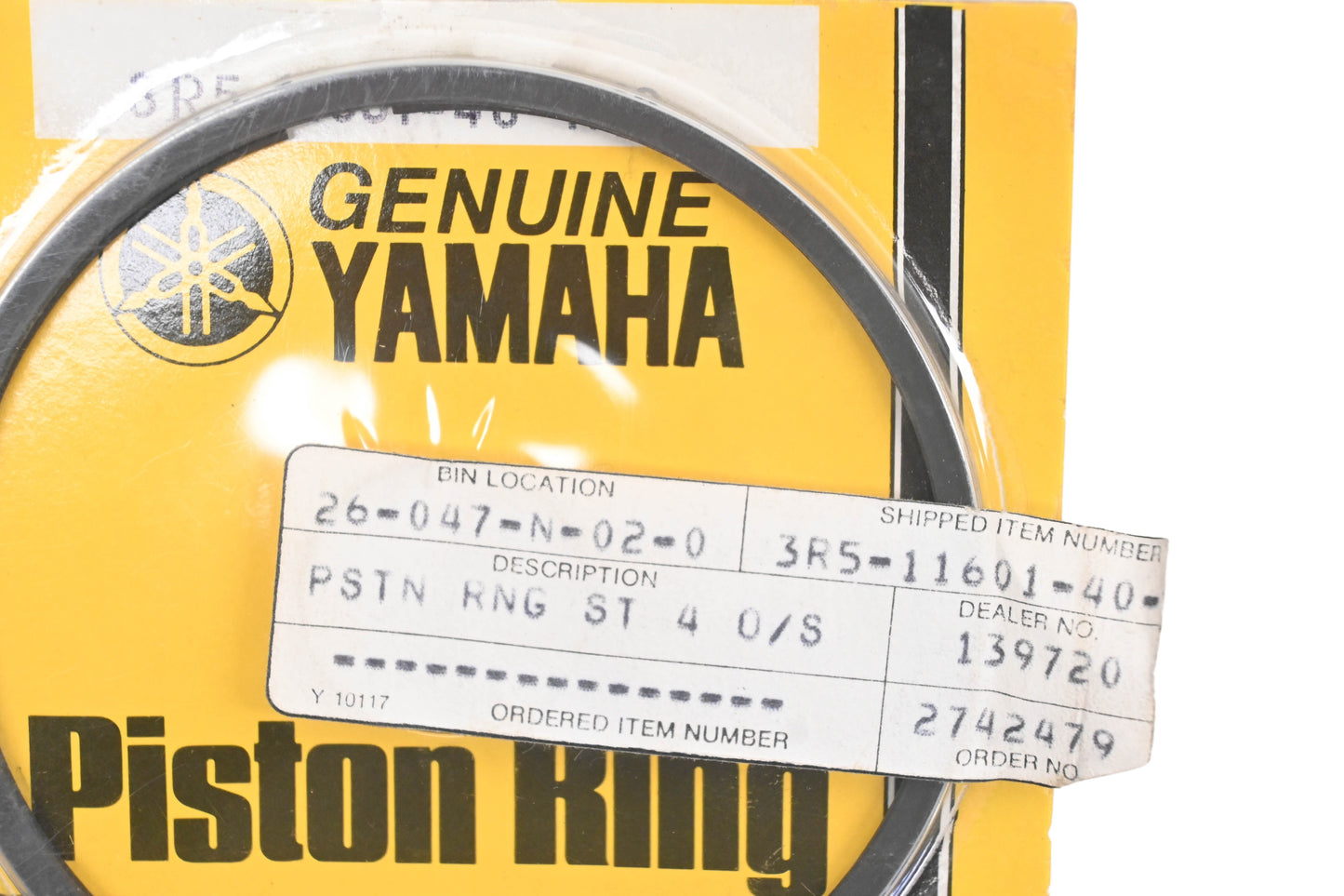 New OEM Yamaha 3R5-11601-00-00 Piston Ring Kit NOS