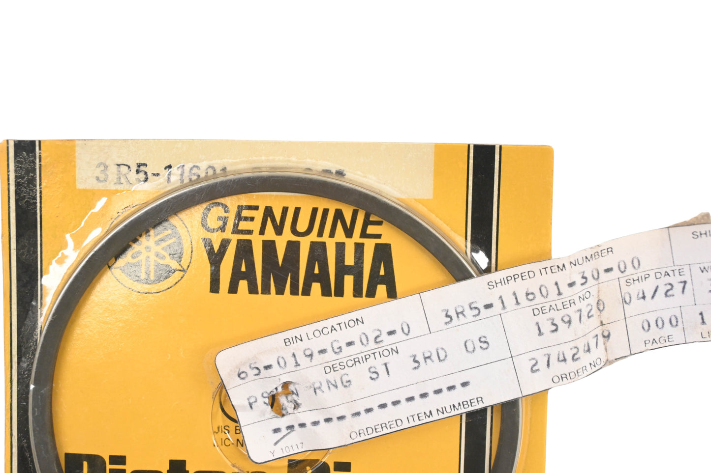 New OEM Yamaha 3R5-11601-30-00 Piston Ring Kit NOS