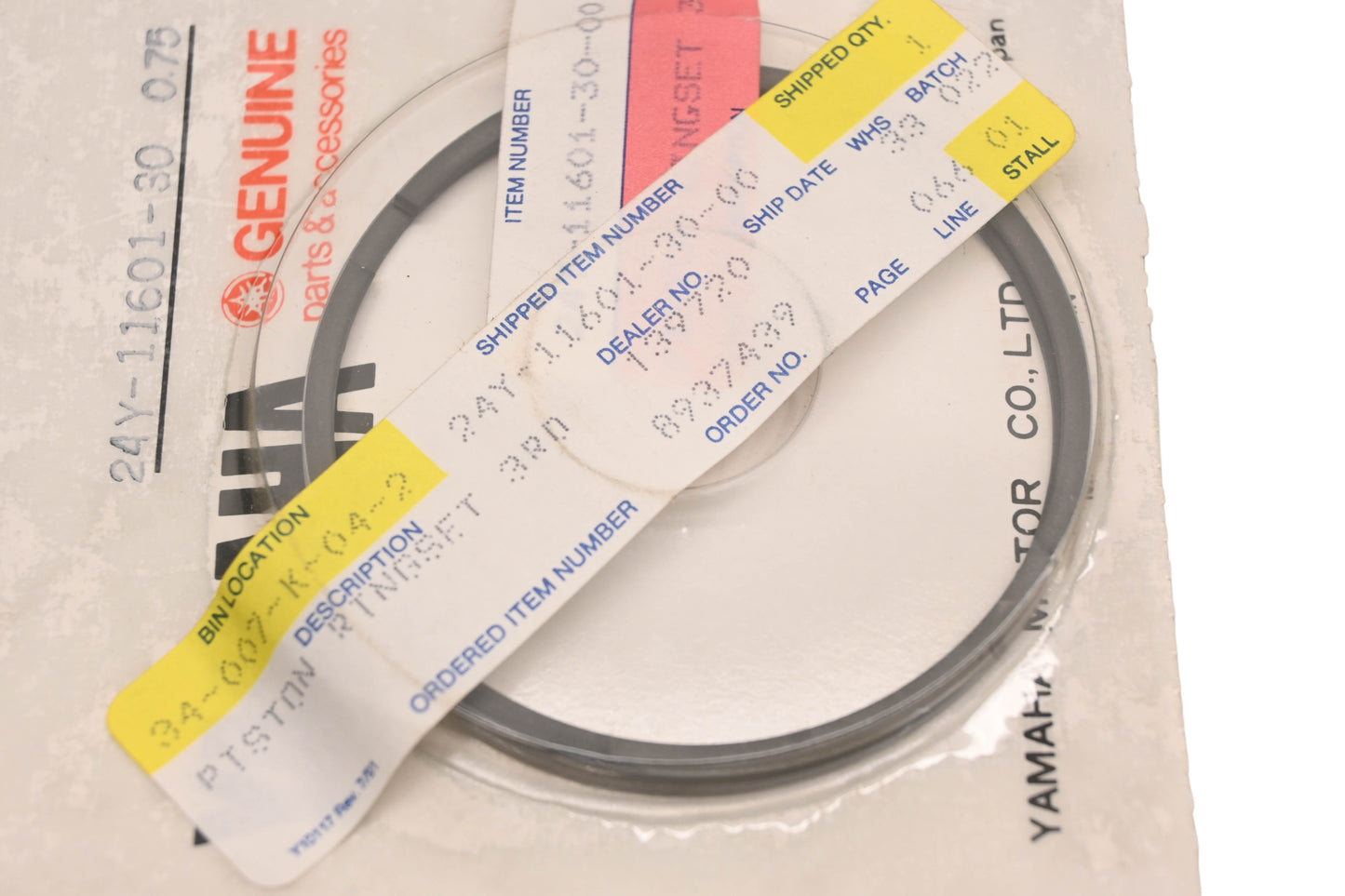 New OEM Yamaha 24Y-11601-30-00 Piston Ring Kit NOS