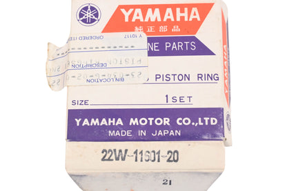 New OEM Yamaha 22W-11601-20-00 Piston Ring Kit NOS