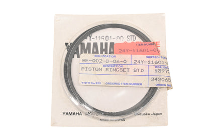 New OEM Yamaha 24Y-11601-00-00 Piston Ring Kit NOS