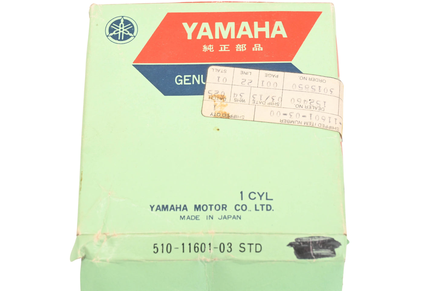 New OEM Yamaha 510-11601-03-00 Piston Ring Kit NOS