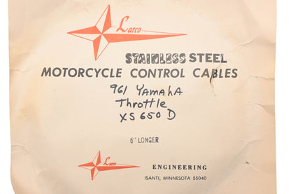 Larco 584-26311-10-00 Yamaha XS650D 961cc Throttle Cable NOS