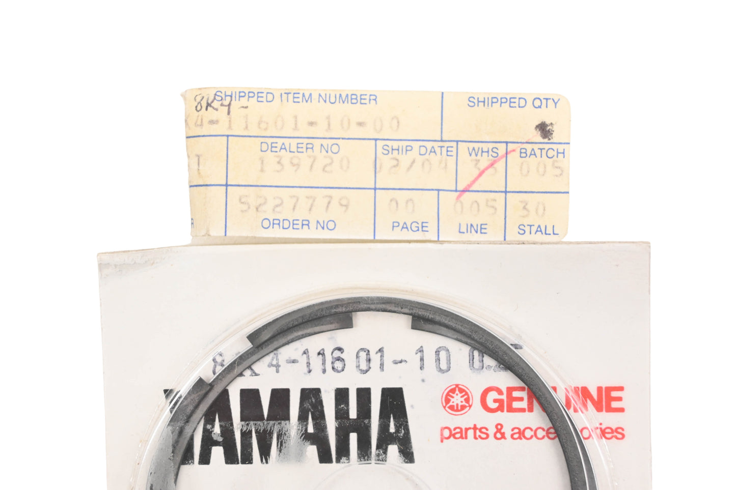 New OEM Yamaha 8K4-11601-10-00 Piston Ring Kit NOS