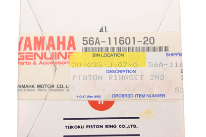 New OEM Yamaha 56A-11601-20-00 Piston Ring Kit NOS
