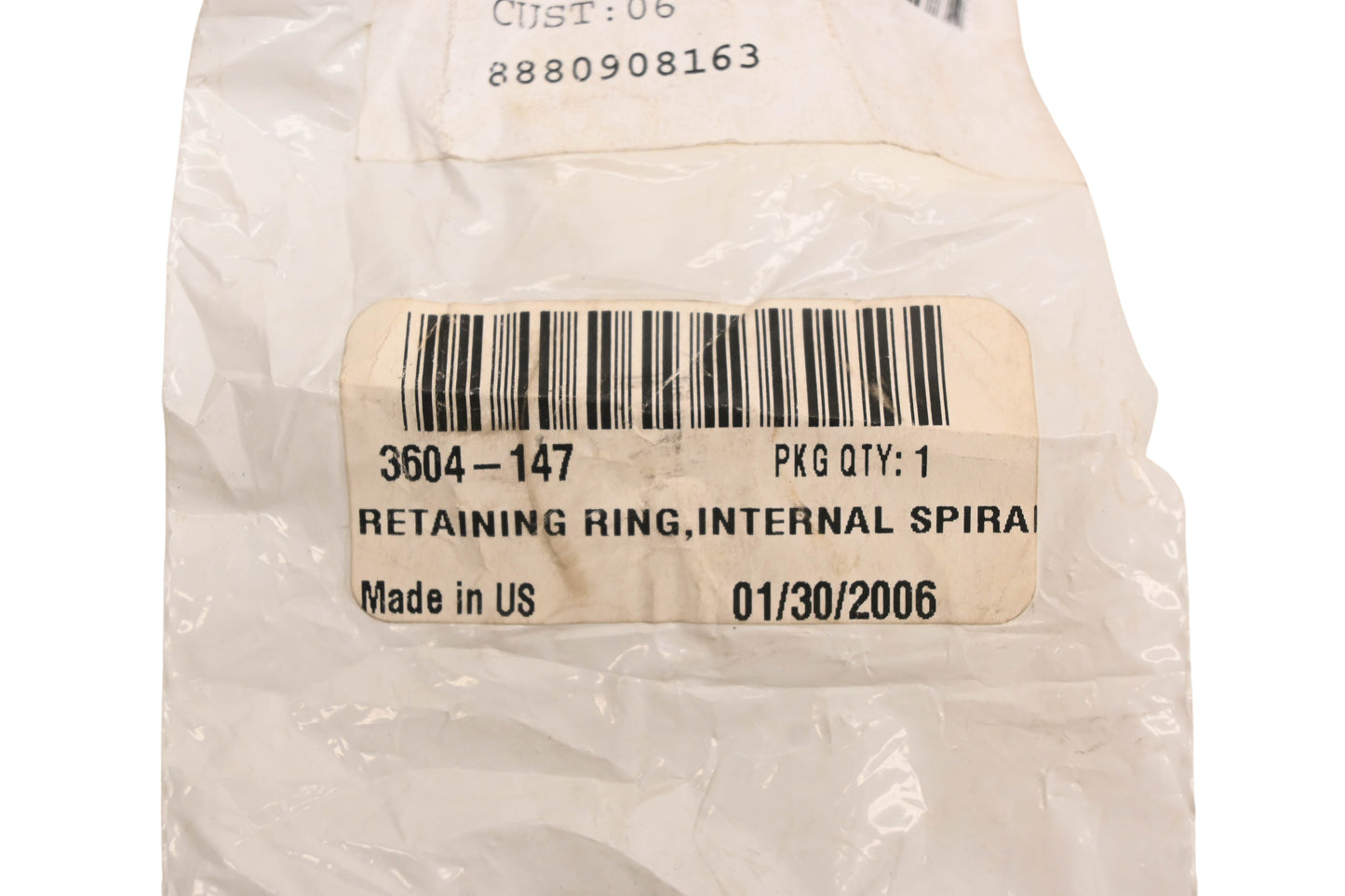 New OEM Arctic Cat 3604-147 Internal Spiral Retaining Ring NOS