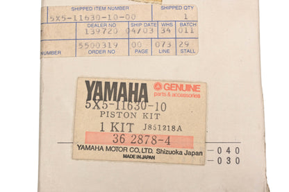 New OEM Yamaha 5X5-11630-10-00 Piston Kit NOS